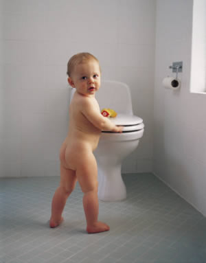toilet - baby in the toilet