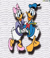Daisy and Donald - The cutest love couple. Donald Duck and Daisy Duck.