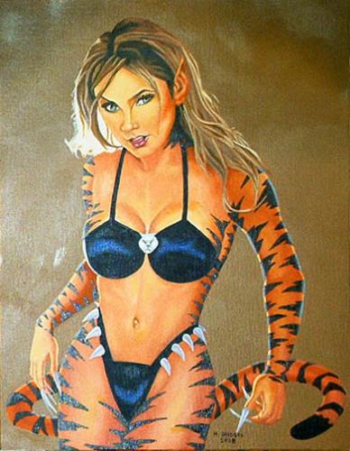 Tigra Commission Painting - My painting of Tigra