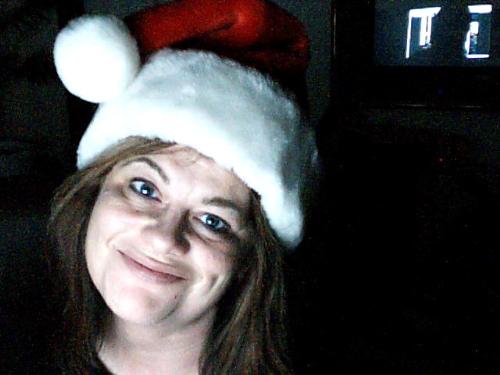 Me - Me wearing a Santa hat.