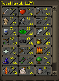 runescape - my runescape account skills.