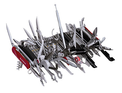 Giant Swiss Knife - Whew! i bet 2/3 of them are useless.