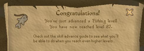 Skill fishing - Old skill leveling in Fishing....very old