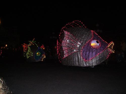 disney parade - disney parade of lights, spectro magic at magic kingdom in disney world