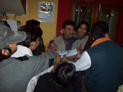 Birthday  - Celebrating self bithday in office