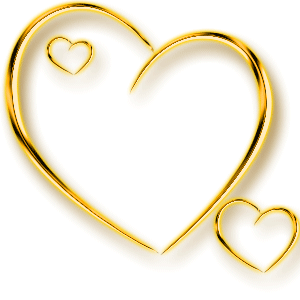 heart - a golden heart