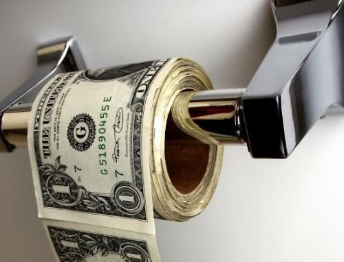Money credit crunch waste dollars pound - money