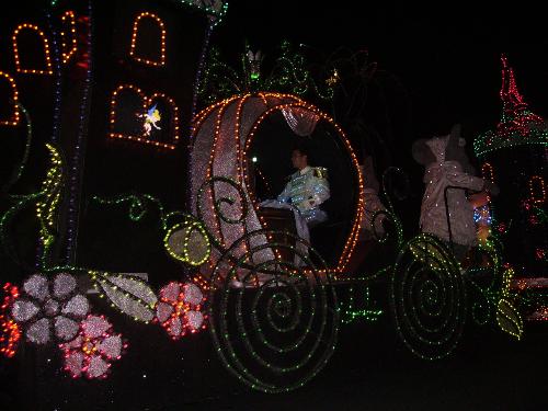 cinderella's prince - disney spectro magic parade at mgic kingdm in disney world