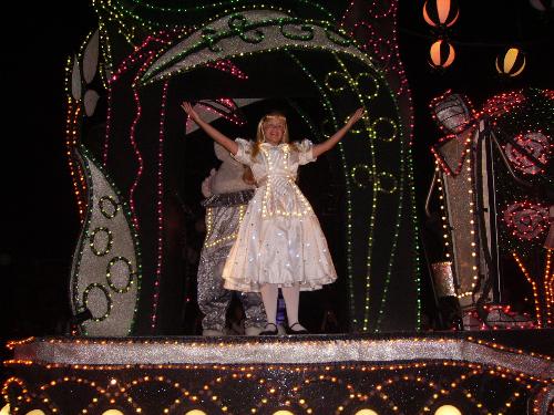 alice parade - disney spectro magic parade at mgic kingdm in disney world