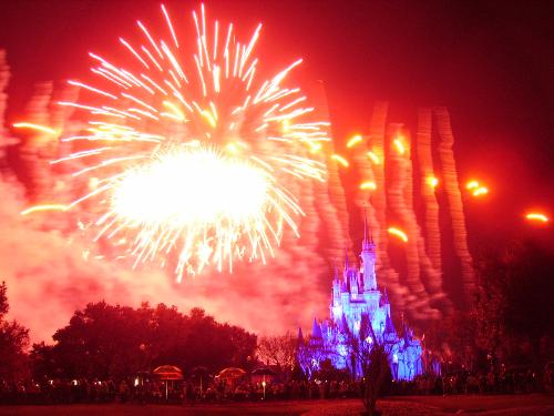 fire works - the fireworks at magic kingdom in disney world