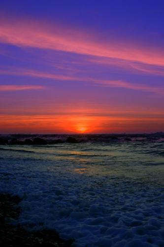 Sunset in New Zealand - The West Coast of New Zealand's South Island: next stop, Oz.