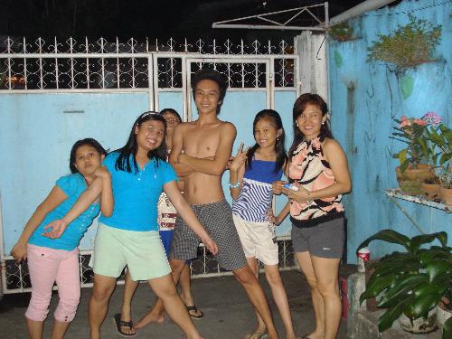 family - playing outside with the family
