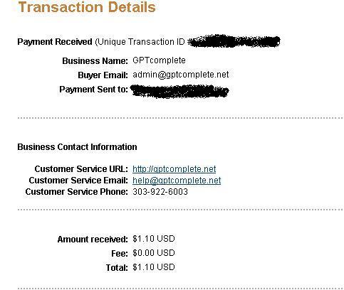 gpt - gptcomplete payment $1.1