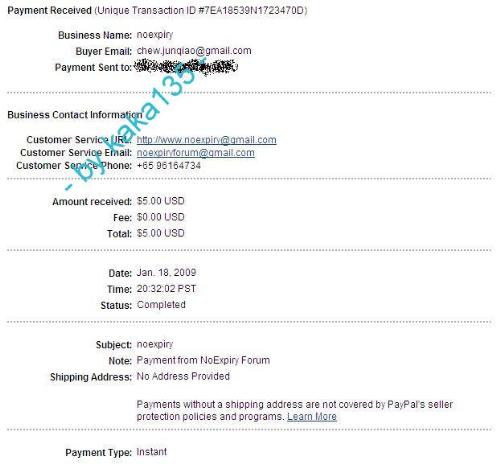 NoExpiry payment proof - My first payment proof from NoExpiry forum