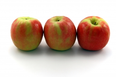Three juicy apples - Apples are very healthy fruits to eat daily. There are heaps of recipes how to make apples. You can make fresh apples juice, apple stew, apple pie. They are good with meat dishes. Dried apples are very easy to store and healthy too.
