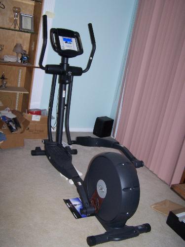 Rhonda - This is my eliptical, Rhonda resides on the front panel. Rhonda - This is my eliptical, Rhonda resides on the front panel.