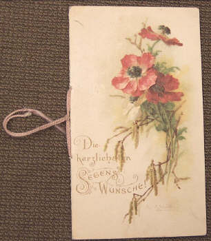 greeting card - antique german greeting card