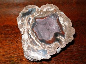One half of geode - One half of geode. Isn't it pretty?