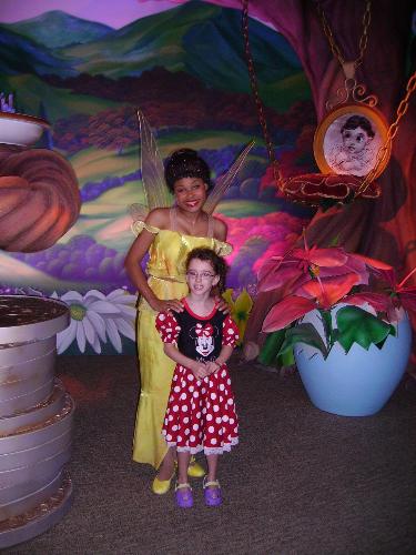 disney fairy - my daughter with a fairy at disney world