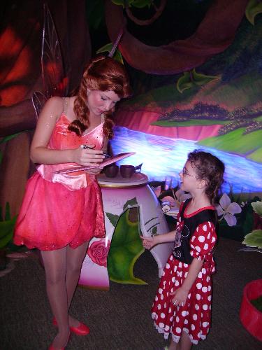 disney fairy - my daughter with a fairy at disney world