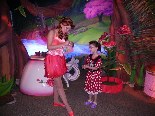 disney fairy - my daughter with a fairy at disney world