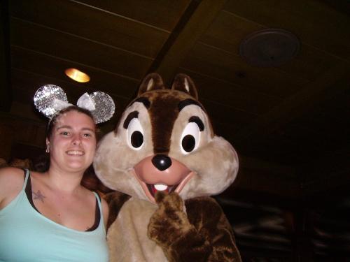 disney world - my daughter and i at a character meal at disney world