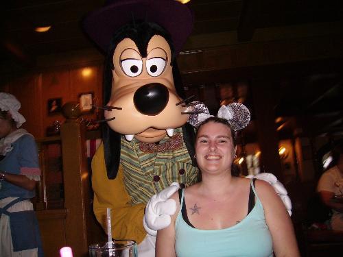 disney meal - my daughter and i at a character meal at disney world
