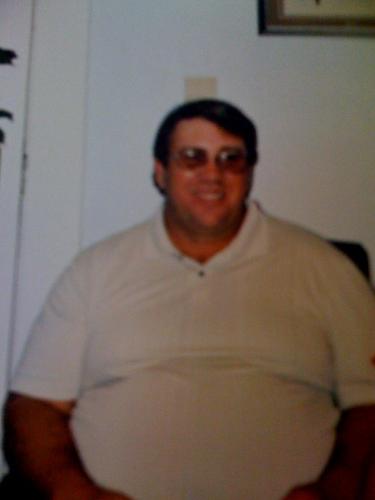 the start at 420lbs. - this was the starting photo at 420 lbs. on 07/04/07 of the dogmandiet