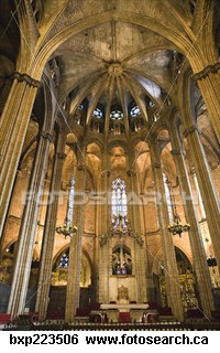 Picture of a beautiful church - Picture of the inside of a beautiful church in spain
