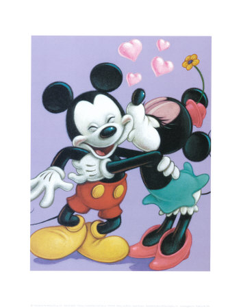 mickey mouse kiss - minnie kisses mickey