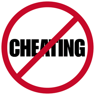 No cheating in love - No cheating symbol