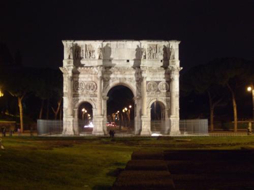 Arc of Constantine - Arch of Constantine is a triumphal arc in Rome. I think it is more lovely at night.