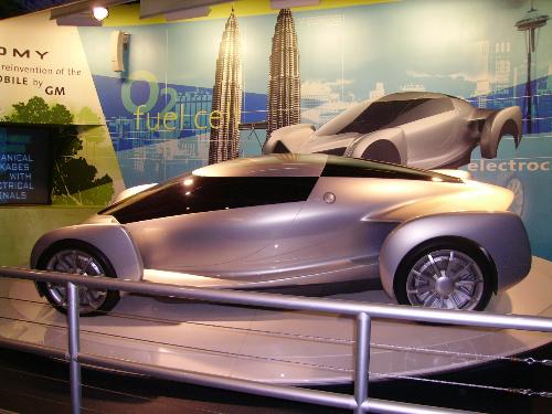 car model - after the test track ride at disney they have a floor of car models