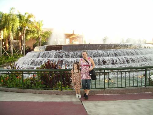disney's epcot - me and my daughter at epcot in disney world