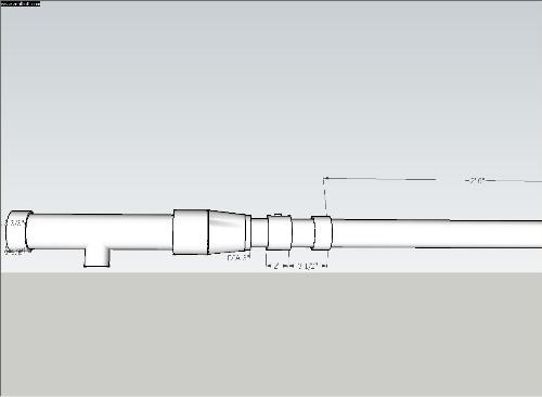 SketchUp Drawing  - Another Drawing of the Cannon