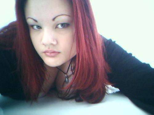 me with red hair - Me again when I had red hair