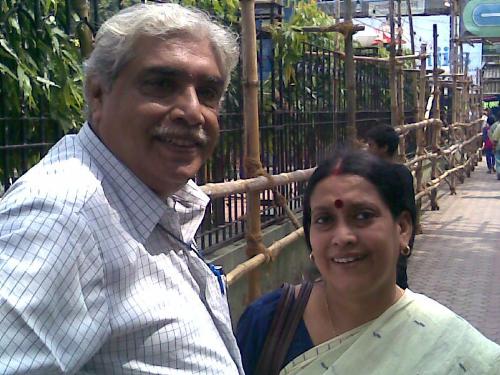 Me & Boss - My Wife and Me in Kolkata, during durgapooja Days in 2008.