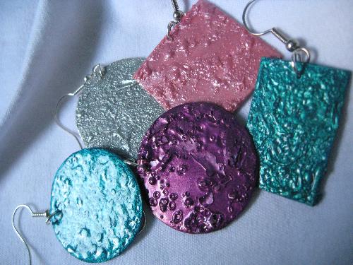 jewellery - these are just a few of the items I made from recyclable materials.