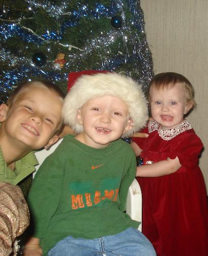 Lil Joey, Justin & Sierra - This is my 3 babies at christmas.