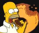 Stormy's donut - Homer Simpson eating Stormy's donut