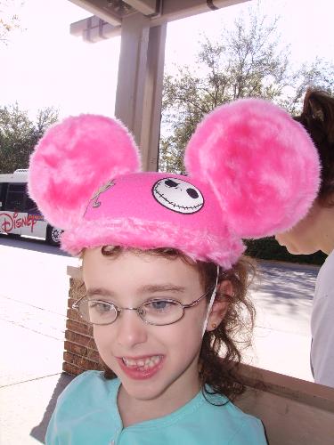 my daughter - my daughter with her new mickey ears