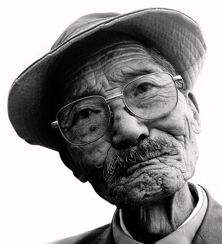 Old Man - Old Asian man about 90 years old.