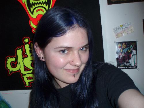 my blue hair - :)