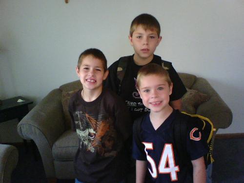 My Kids  - My three sons!! The lights of my life who keep me on my toes and eat me out of house and home. LOL