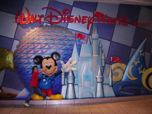 disney stuff - this is the disney themed stuff at the airport in orlando