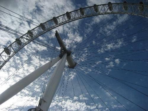 London Eye - a view of the London Eye from below