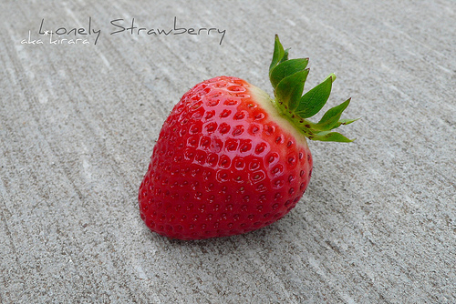 strawberry - I like strawberry, the smells, colour, texture, and the taste.