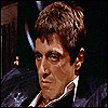 Scarface - This is a gif of Scarface looking at you,