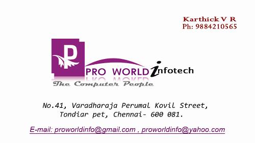 Visiting card - This is my visiting card of my company. Take a look at it...