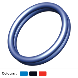 erotic ring - A blue penis ring.